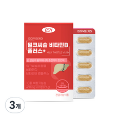 마이닥터케어 밀크씨슬 비타민B 플러스 27g, 3개, 60정