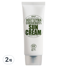 DermaFactory EDLP 魚腥草 65% 防曬霜 SPF50+ PA+++, 2個, 50g