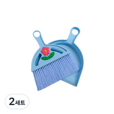 프린지 미니 빗자루 쓰레받기 세트 랜덤발송, 2세트, 혼합색상