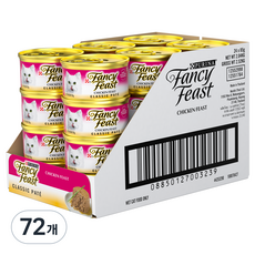 팬시피스트 전연령 고양이 화이트라벨 클래식 주식캔, 닭, 85g, 72개
