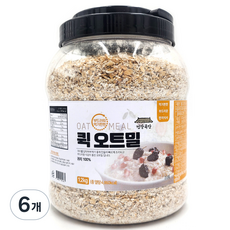 桶裝快熟燕麥片, 1.2kg, 6桶