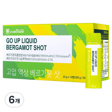 위바이옴 고업 액상 베르가못 샷, 280g, 6개