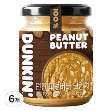 던킨도너츠 피넛버터 크런치, 200g, 6개