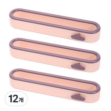 힐로 다용도 만능 벽걸이 슬리퍼 수납 냄비 신발 걸이, 핑크, 12개