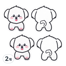 써니엔조이 제로웨이스트 식물성 셀룰로오스 압축수세미 말티즈 엄마, 4개입, 2개