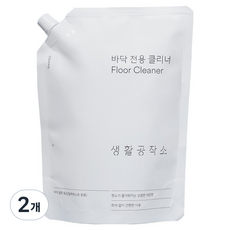 생활공작소 바닥 전용 클리너, 2개, 1L