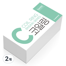 CopierLand 護樂美 Essential 3:1 PVC 線圈環 45入, 黑色, 2個, 20mm