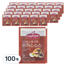 Chefone 單包裝蘋果豬排醬, 30g, 100個