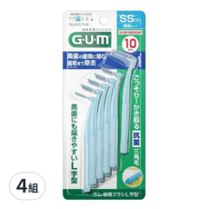 SUNSTAR 三詩達 G.U.M 牙周護理L型牙間刷 SS, 10個裝, 4組