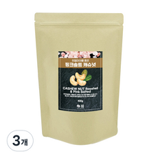 견과공장 히말라야 핑크소금 구운 캐슈넛, 400g, 3개