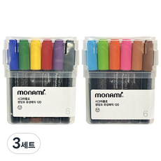 monAmi Sigma Flow生墨油性麥克筆 120組 A 6色+B 6色, 混合色, 3套