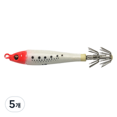 오아시 이카메탈 EZ 오모리 미끼, 2 레드 헤드, 75g, 5개