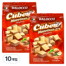 BALOCCO 帕洛克 Cubes迷你榛果威化餅, 250g, 10包