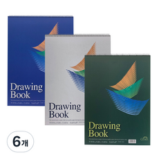 글로리아 스케치북 상철 색상랜덤 200g, 5절, 18매, 6개