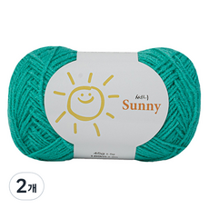 yarna 써니 뜨개실 45g, 122 청록, 2개