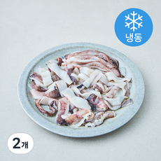 일품 간편한 국산 슬라이스 오징어 (냉동), 2개, 500g