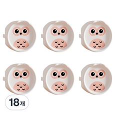 貓頭鷹插座安全蓋, 白色, 18個