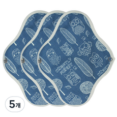 WIZLLY 防水布衛生棉 Tiny Navy, 小型, 3入, 5個