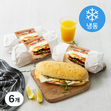테이트 갈릭딥핑 트리플치즈 치아바타 (냉동), 205g, 1개입, 6개