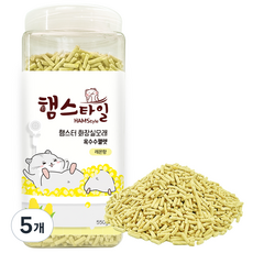 햄스타일 햄스터 화장실모래 옥수수펠렛 레몬향, 550g, 5개