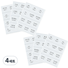 como name 圓形浴室透明貼紙 36入, 4套