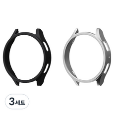KANTAM Galaxy Watch 硬殼 2件組, 銀色, 黑色, 3套