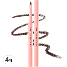 부케가르니 오토펜슬 슬림 아이브로우 0.2g, 다크브라운, 4개