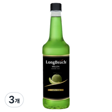 롱비치 멜론시럽, 740ml, 3개