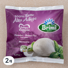 브리미 모짜렐라 락토스 프리 치즈, 125g, 1개입, 2개