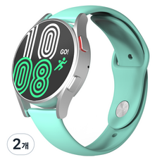 NUART Galaxy Watch 相容錶帶 單扣矽膠錶帶 直式, 2個, 薄荷綠