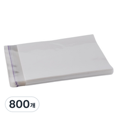 제일상사 OPP 포장봉투 접착식 백색+투명, 800개