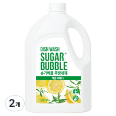 슈가버블 레몬버베나 주방세제, 2.5L, 2개
