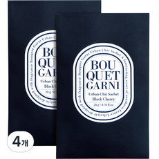 BOUQUET GARNI 都市時尚系列衣櫥香氛袋 黑櫻桃香, 20g, 4個