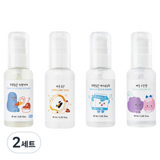 바를 브레드이발소 트래블키트 펌프형 로션 60ml + 수딩젤 60ml + 주방세제 60ml + 바스앰샴푸 60ml 세트, 2세트