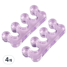 Adela 矽膠腳趾固定分離器 紫色, 4個