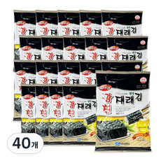 김앤김 광천 재래 전장김, 25g, 40개