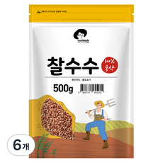 엉클탁 국산 찰수수, 500g, 6개