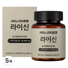 이포에이 아미노리젠 코어 라이신 아미노산, 5개, 120정