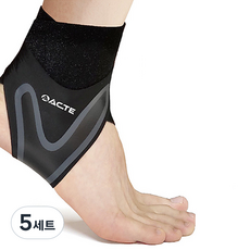 에이스샵 발목보호대 양발착용 세트 블랙, 5세트