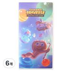 쿠키런 브레이버스 TCG 카드앨범, 혼합색상, 6개