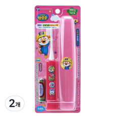 Pororo幼兒用電動牙刷盒組, 粉色