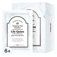 릴리퀸 프리미엄 세탁조 클리너 4p, 800g, 6개