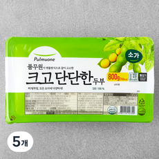 풀무원 소가 크고 단단한 두부, 800g, 5개