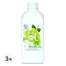 더블데이 청포도 퓨럽 에이드 원액, 1.2kg, 3개