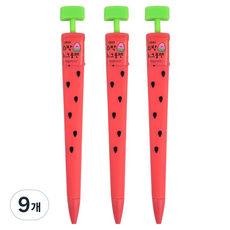 pinkfoot 2000西瓜敲擊原子筆 0.7mm, 9個, 紅色