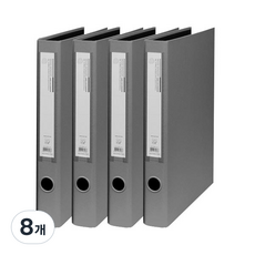 Alpha mall 複合紙D環活頁夾Modi AMD333 A4 3孔 3cm, 灰色, 8個