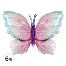 타이탄 프리미엄 파티 풍선, 버터플라이 N타입 나일론, 6개
