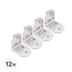 E.T.SHOP 둥근 스텐 꺽쇠 고급형 소형 50 x 50 x 38mm, 12개