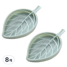 嗨大叔 粉彩樹葉肥皂架, 藍色, 8個