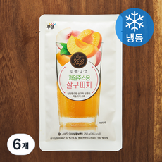 더비나인 과일주스용 살구피치 (냉동), 250g, 6개